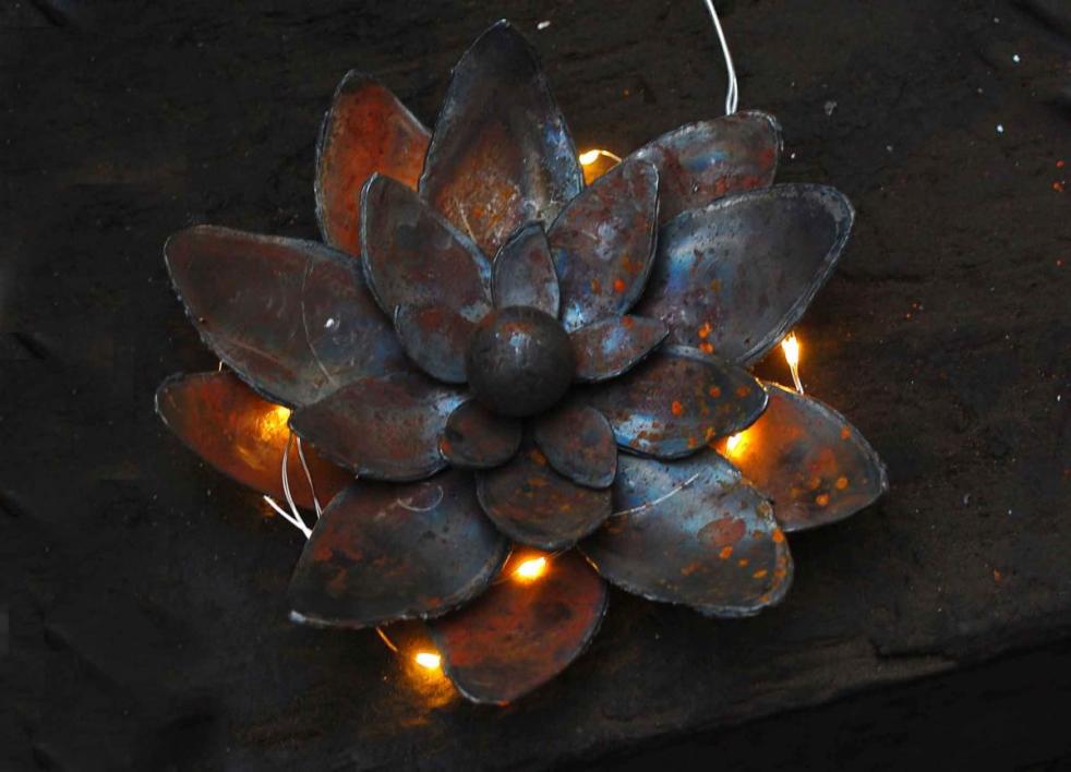 beleuchtete Blume